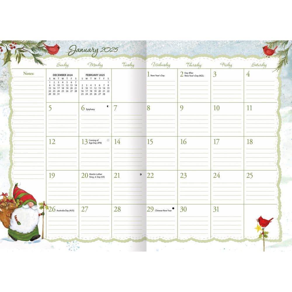 Gnome Sweet Gnome 2025 Monthly Pocket Planner by Susan Winget