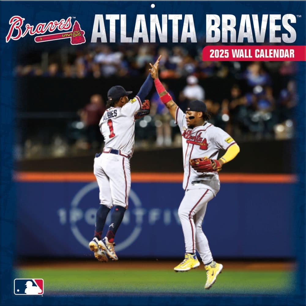 MLB Atlanta Braves 2025 Wall Calendar Main Image