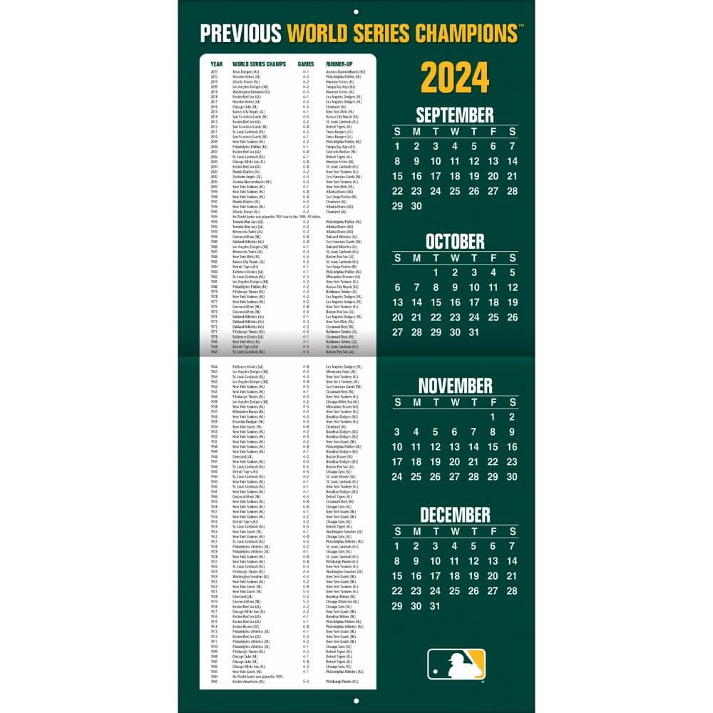 MLB Oakland Athletics 2025 Wall Calendar Second Alternate Image