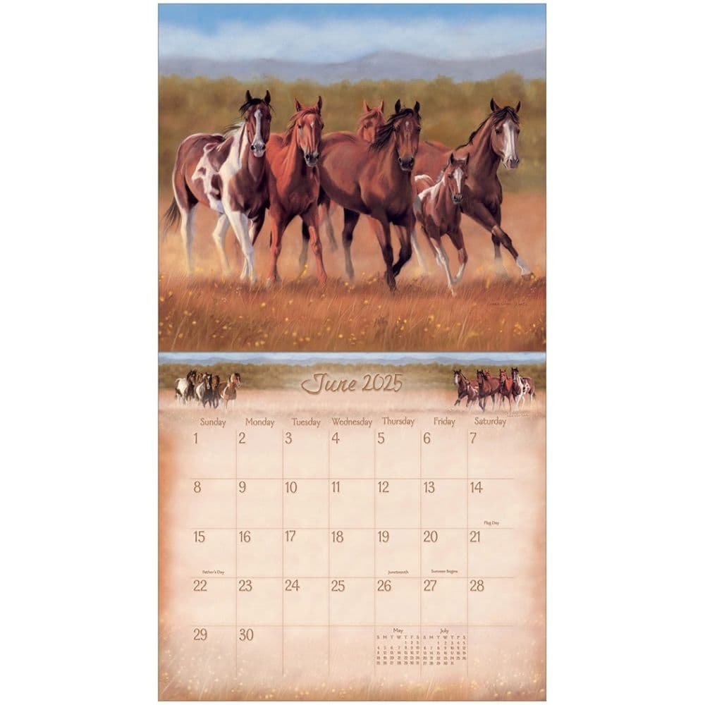 Horses by Hautman Brothers 2025 Wall Calendar