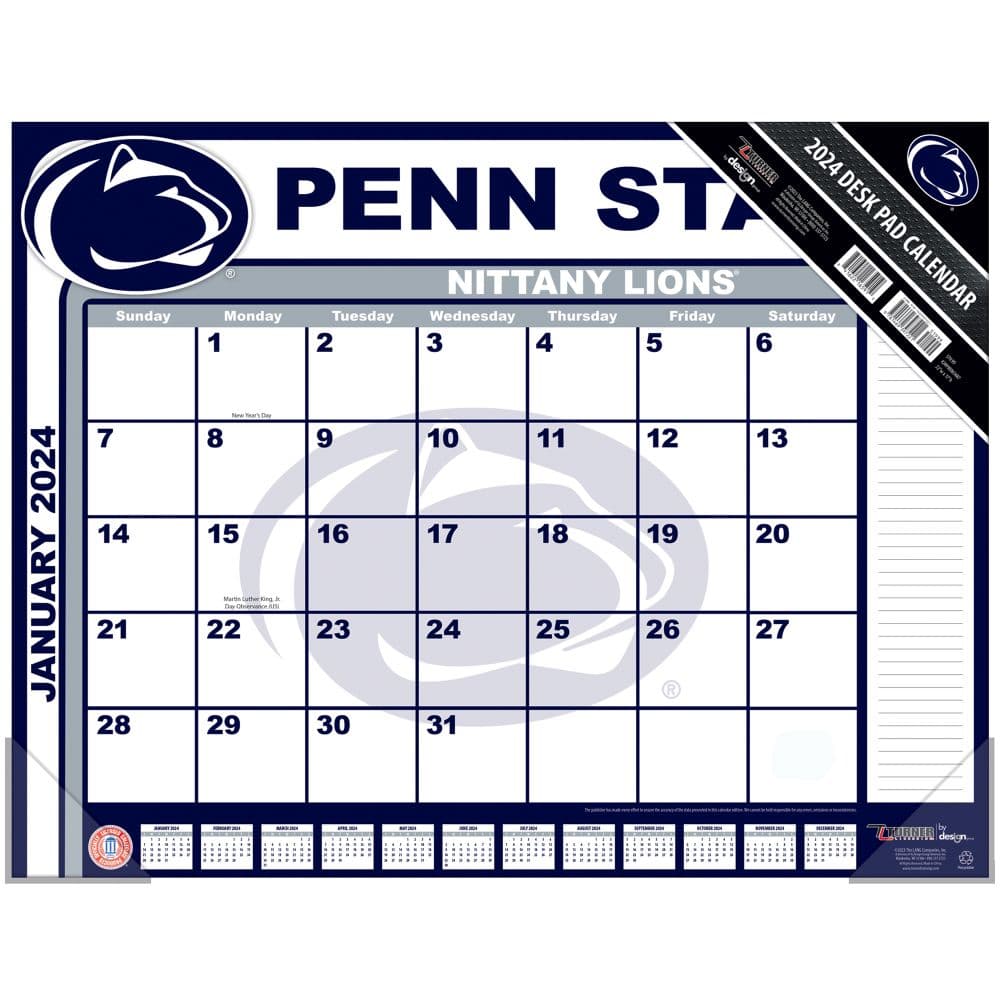 Penn State Nittany Lions 2024 Desk Pad Main Product Image width=&quot;1000&quot; height=&quot;1000&quot;