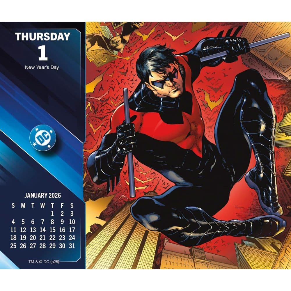 DC Comics 2026 Desk Calendar Sixth Alternate Image