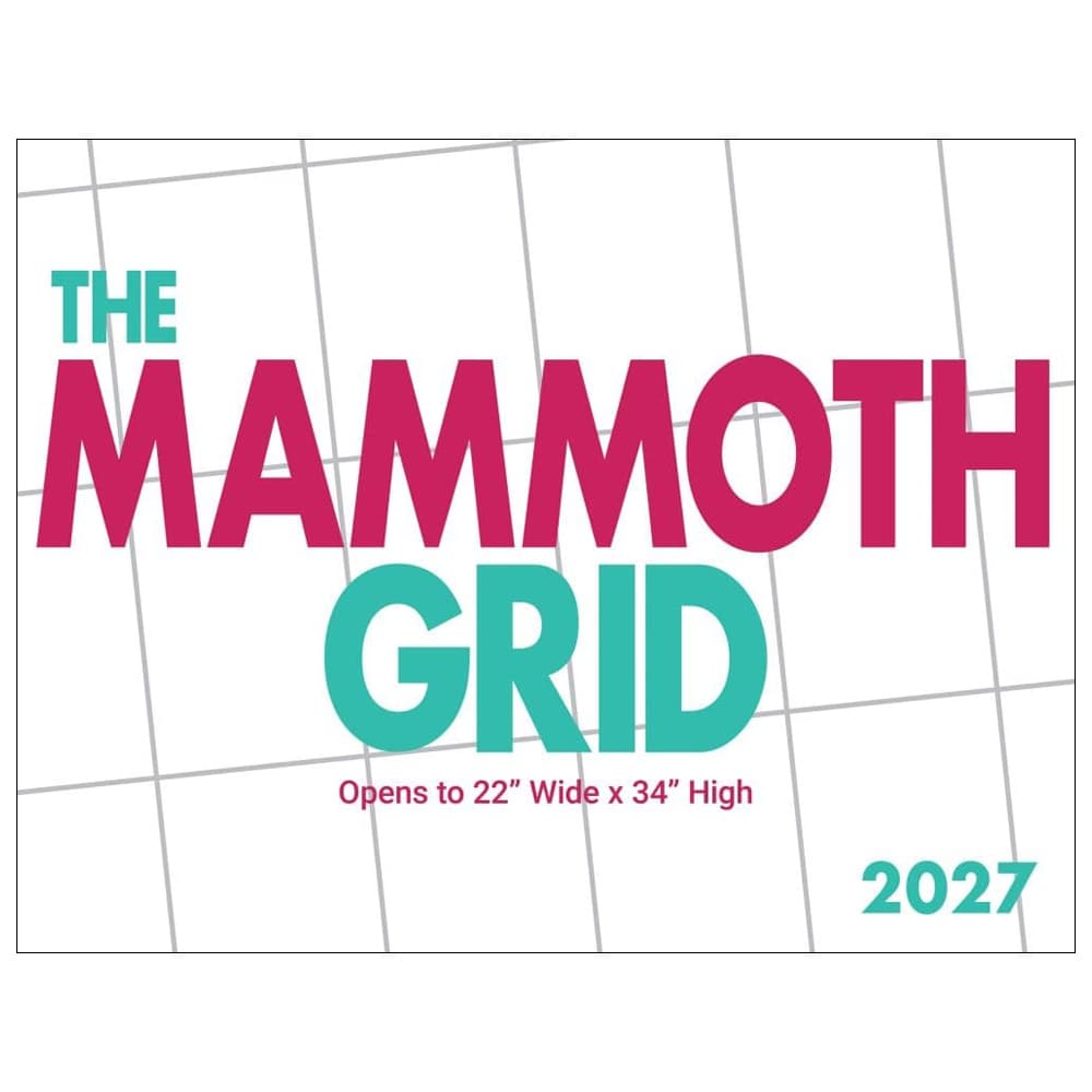 image Mammoth Grid 2027 Wall Calendar Main Product Image
