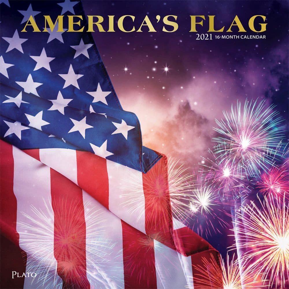 American Flags Wall Calendar
