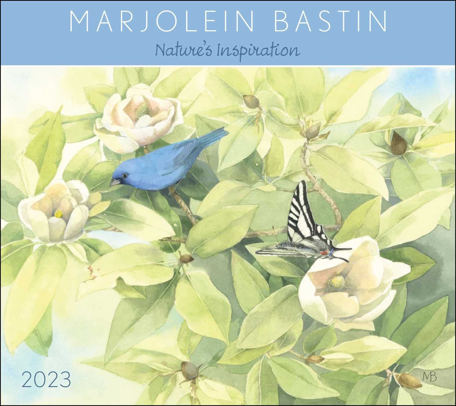 Marjolein Bastin Natures Inspiration 2023 Deluxe Wall Calendar with Print
