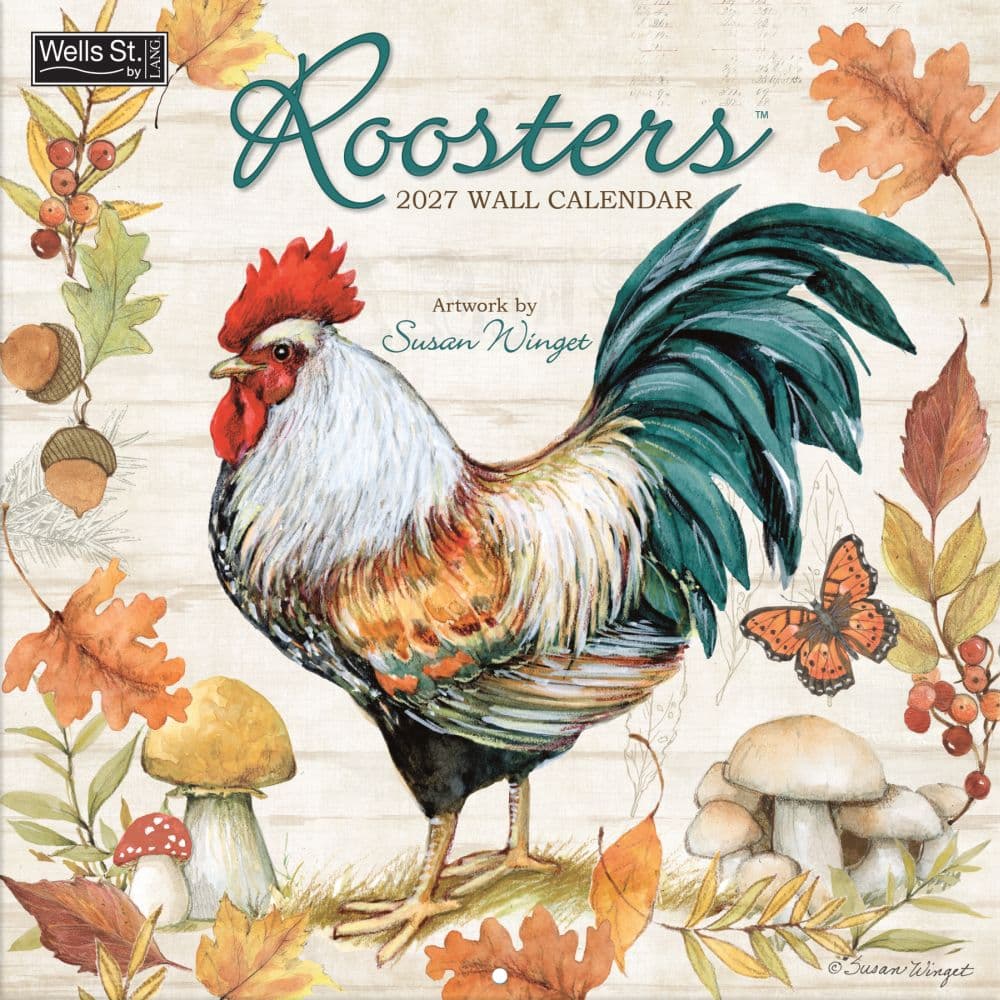 image Roosters 2027 Wall Calendar by Susan Winget