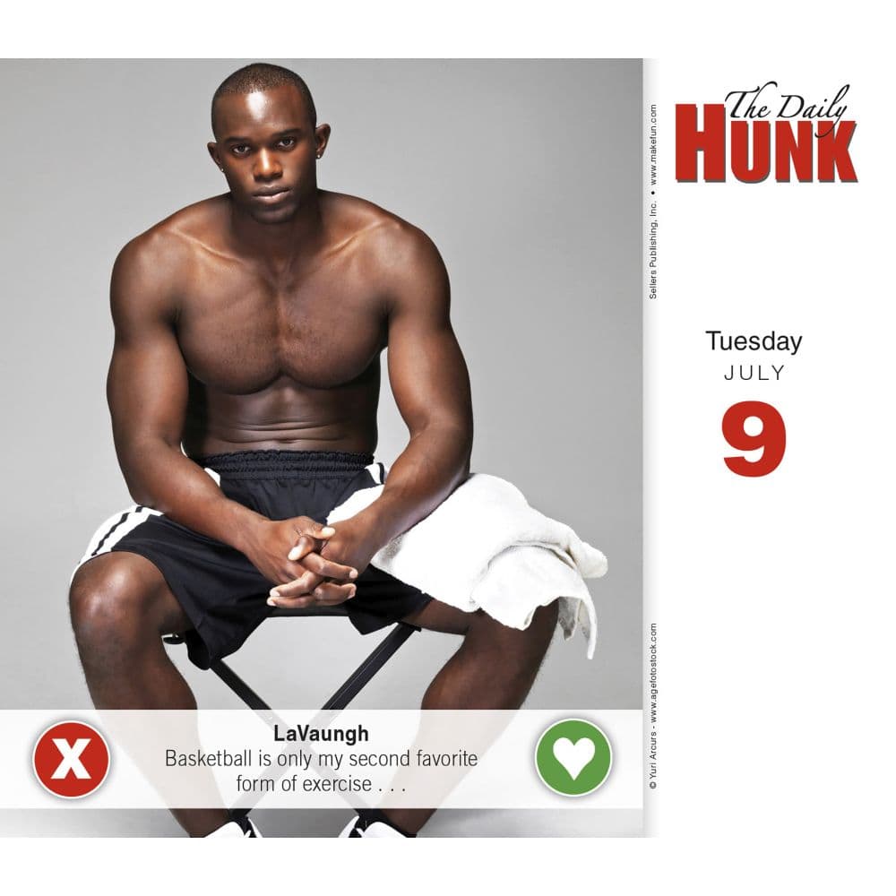 Daily Hunks Get Things Done 2024 Desk Calendar