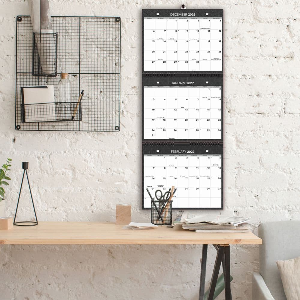 Office Tri View 2027 Wall Calendar Sixth Alternate Image