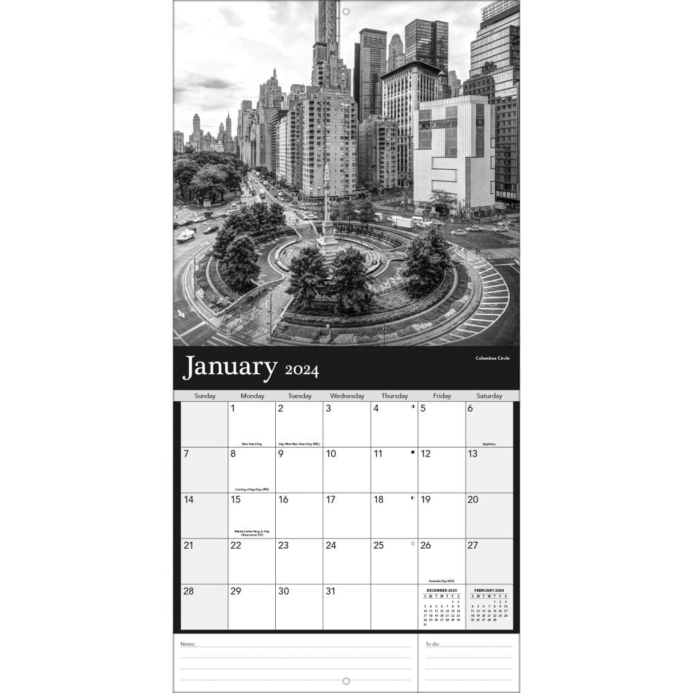 New York 2024 Wall Calendar Alternate Image 2