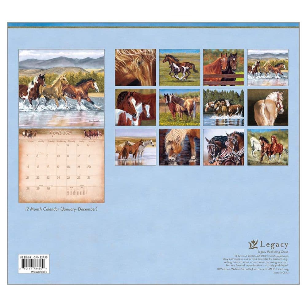 Horses Special Edition 2024 Wall Calendar First Alternate Image width=&quot;1000&quot; height=&quot;1000&quot;