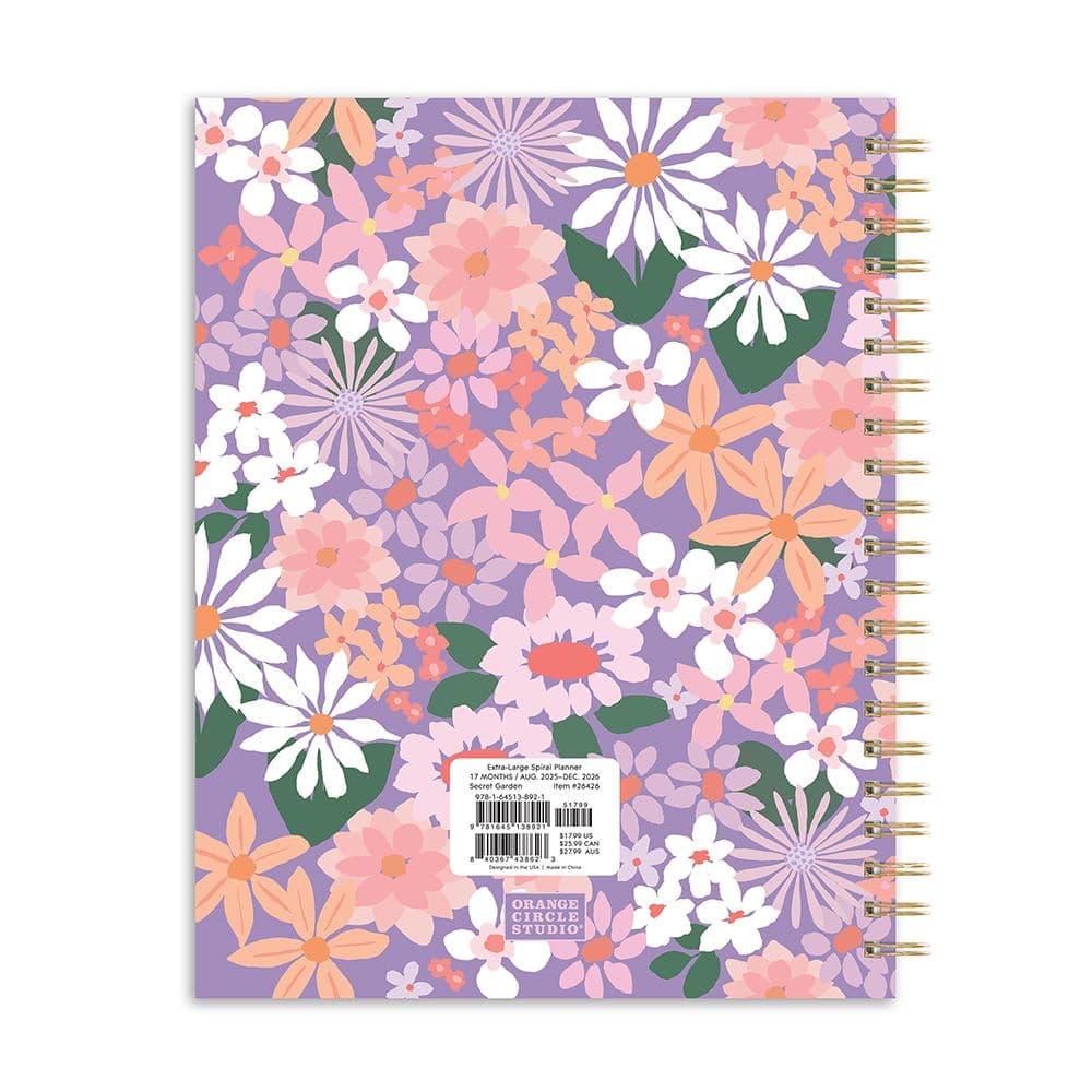 Secret Garden Spiral 2026 Planner First Alternate Image