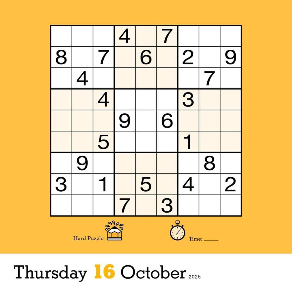 Sudoku 2025 Desk Calendar Third Alternate Image width=&quot;1000&quot; height=&quot;1000&quot;