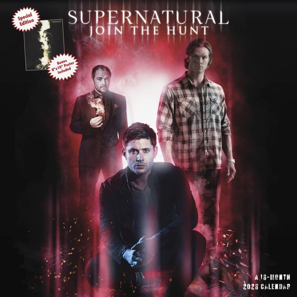 Supernatural Exclusive with Bonus Print 2026 Wall Calendar Main Image