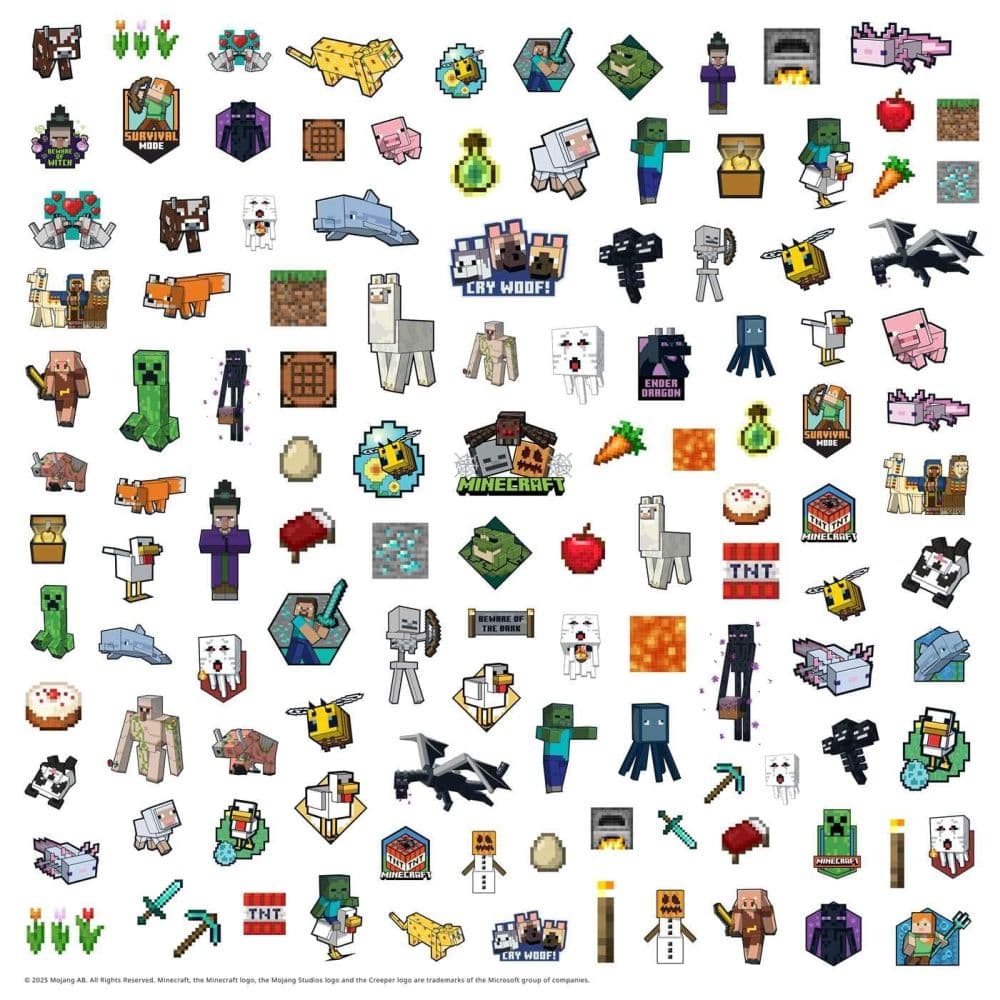 Minecraft 2026 Family Wall Planner Second Alternate Image