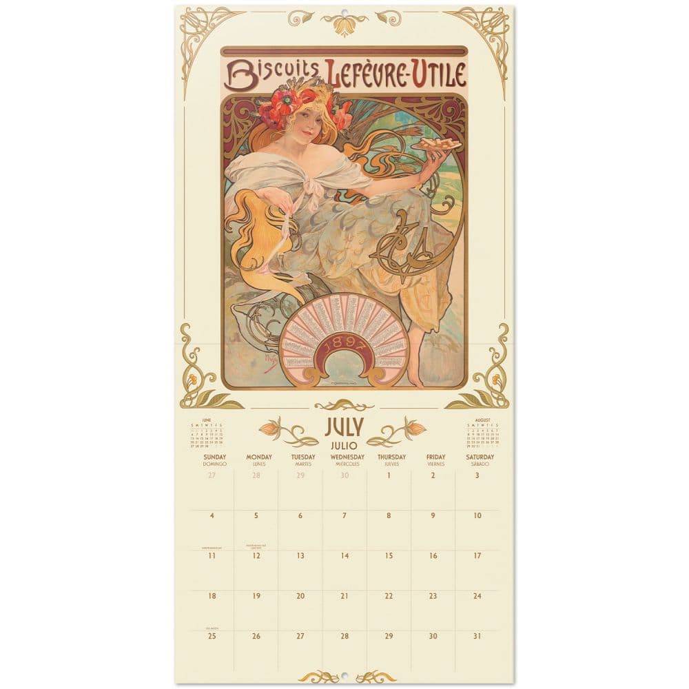 Art Nouveau 2027 Wall Calendar Second Alternate Image