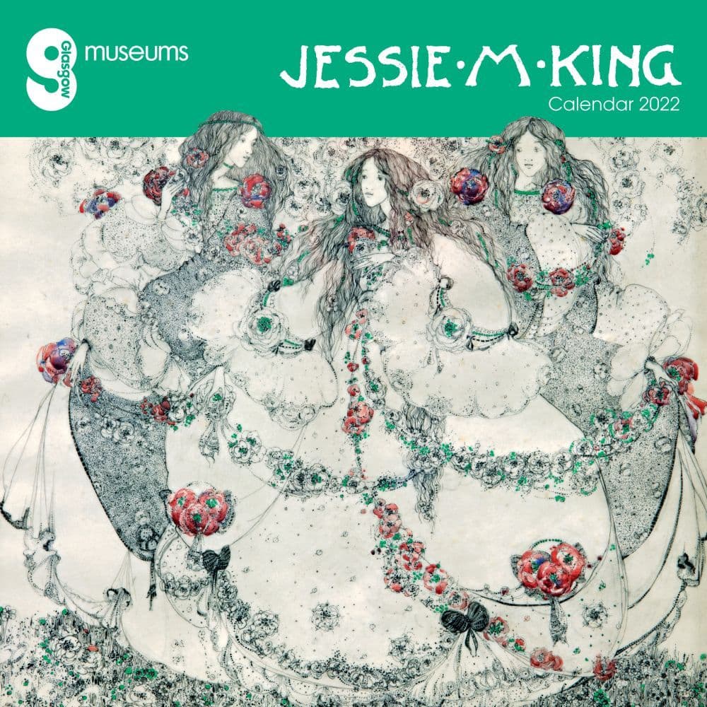 Glasgow Museums Jessie M. King 2022 Wall Calendar