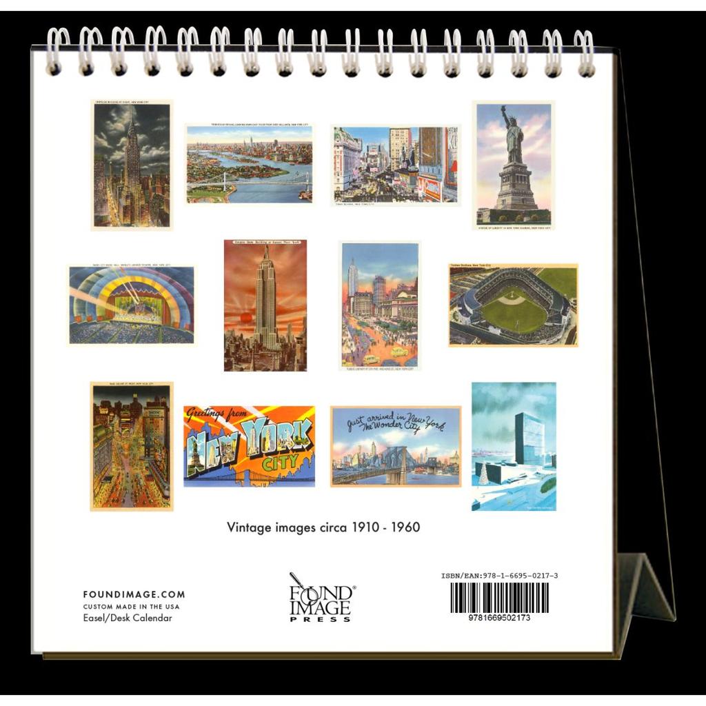 New York City Nostalgic 2024 Easel Desk Calendar First Alternate Image width=&quot;1000&quot; height=&quot;1000&quot;