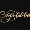 image Gold Lettering / Black Flocking Congratulations Card Third Alternate Image width=&quot;1000&quot; height=&quot;1000&quot;