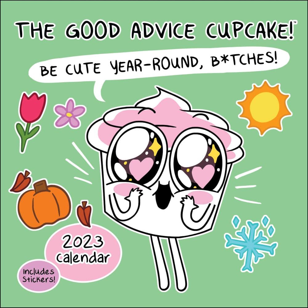 Good Advice Cupcake 2023 Wall Calendar - Calendars.com