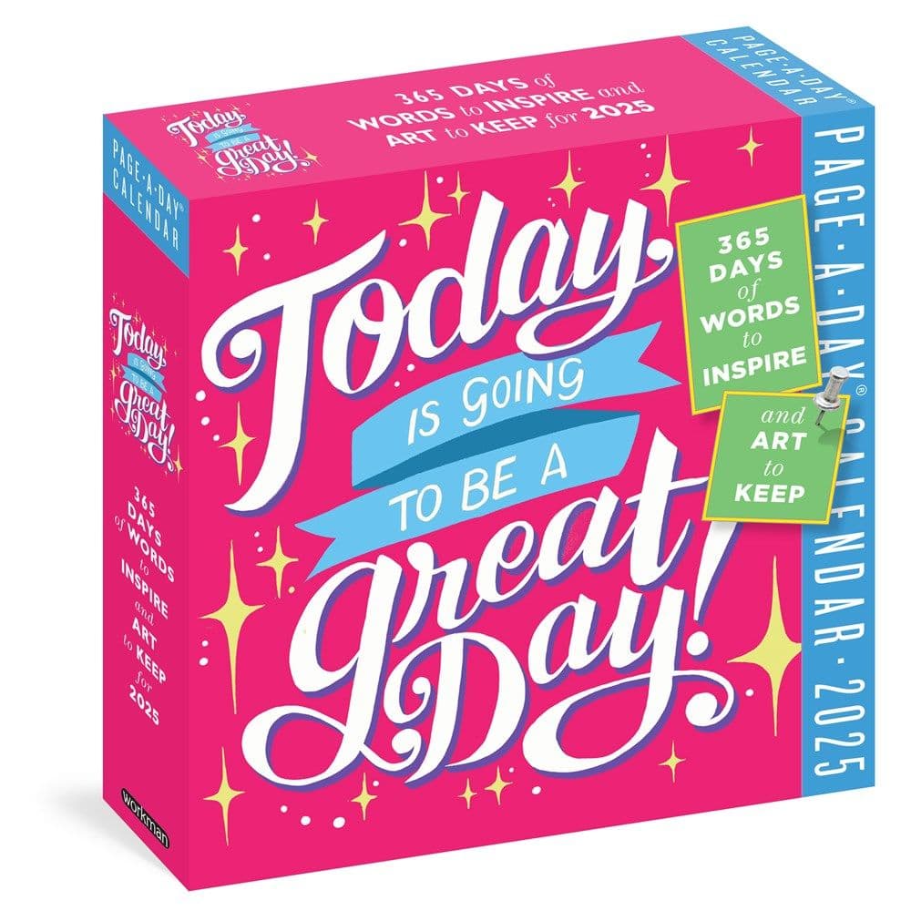 Todays a Great Day 2025 Desk Calendar