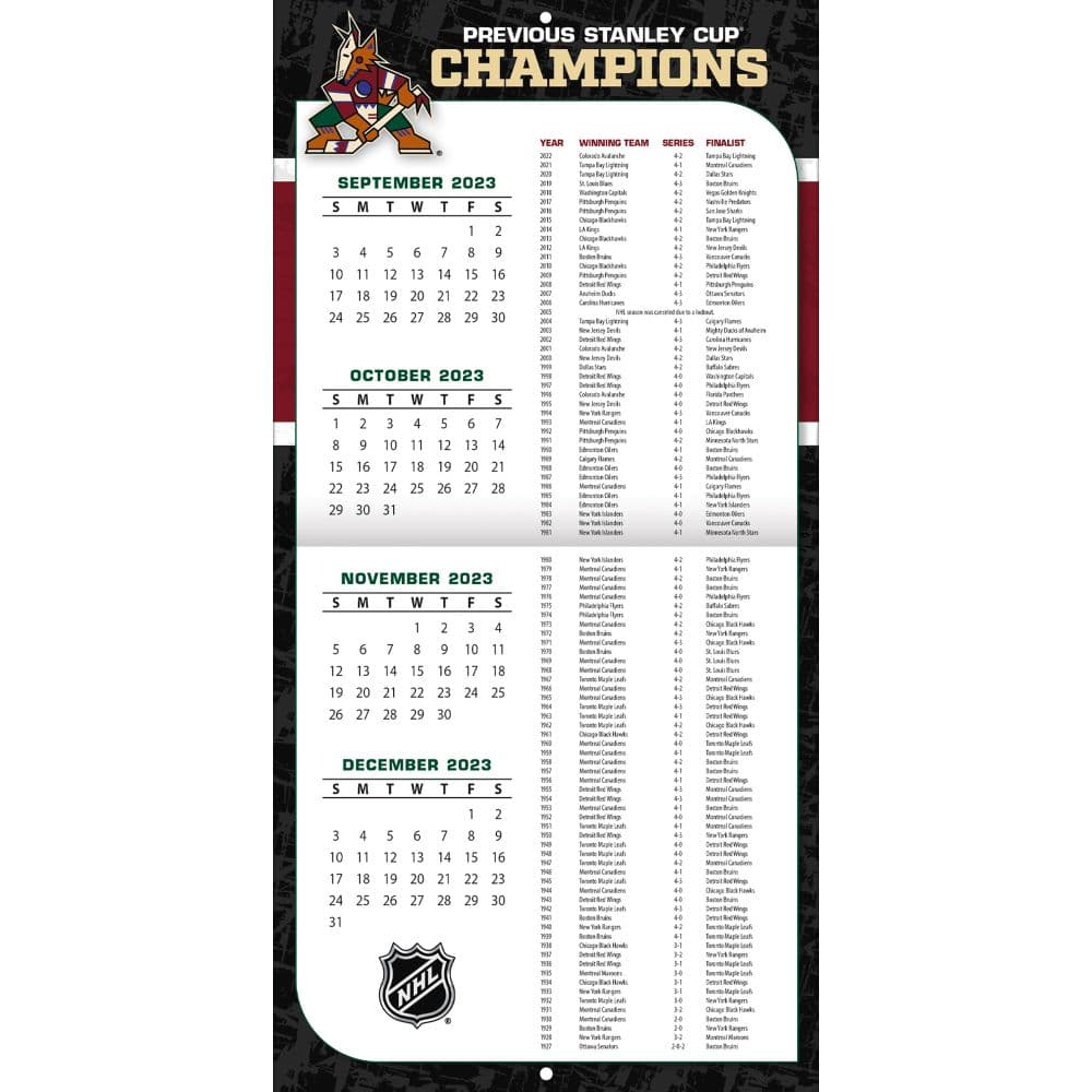 Arizona Coyotes 2024 Wall Calendar - Calendars.com