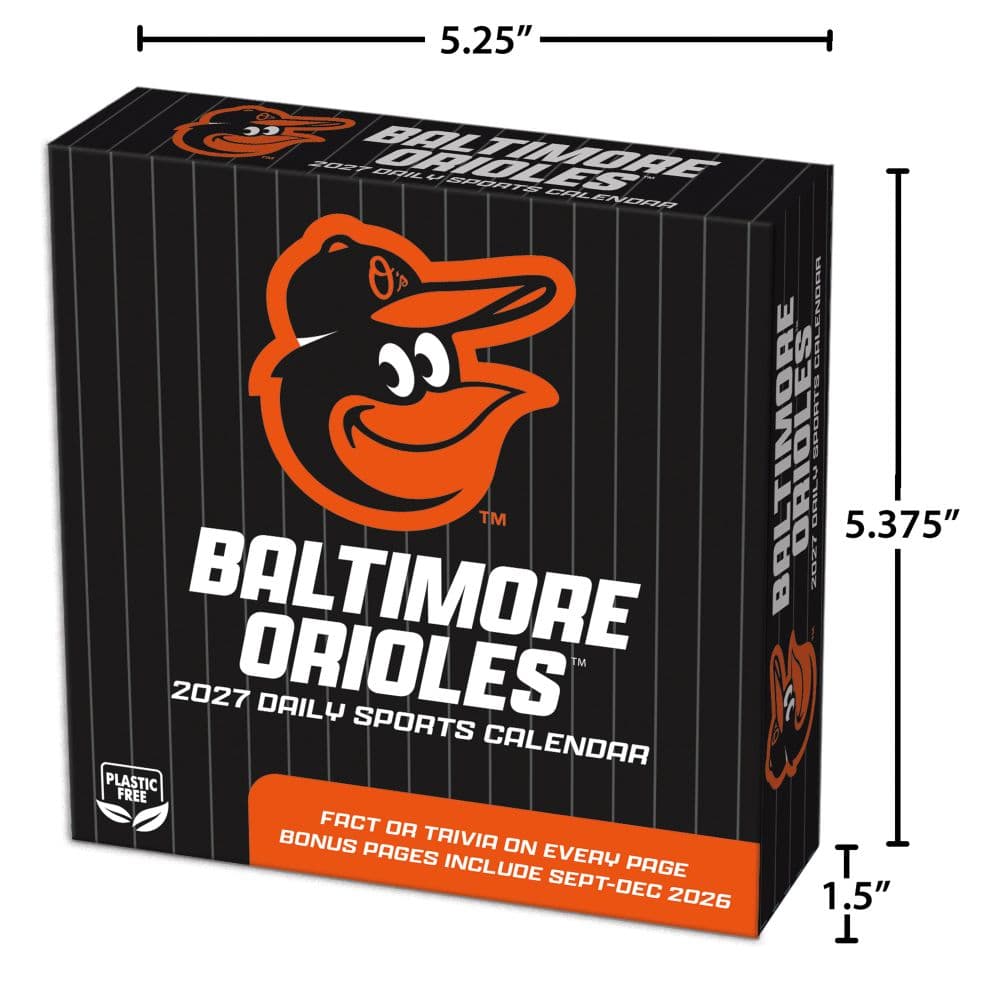 MLB Baltimore Orioles 2027 Desk Calendar Fifth Alternate Image