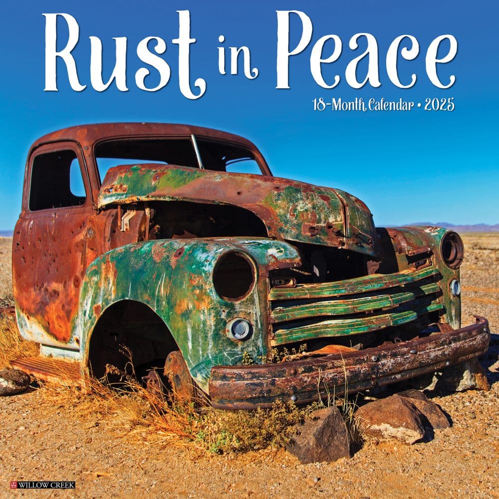 Rust in Peace 2025 Wall Calendar Main Product Image width=&quot;1000&quot; height=&quot;1000&quot;
