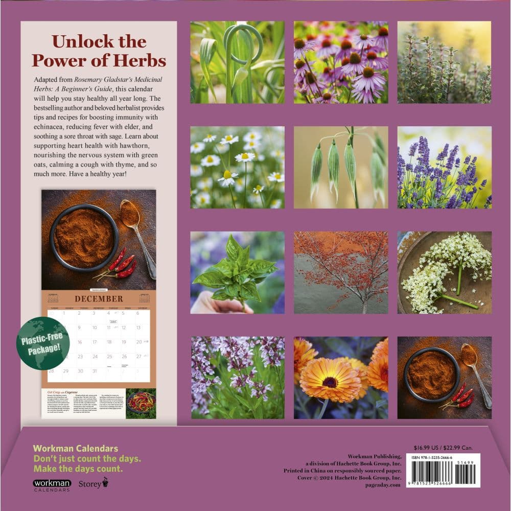 Herbs 2025 Wall Calendar Fourth Alternate Image width=&quot;1000&quot; height=&quot;1000&quot;