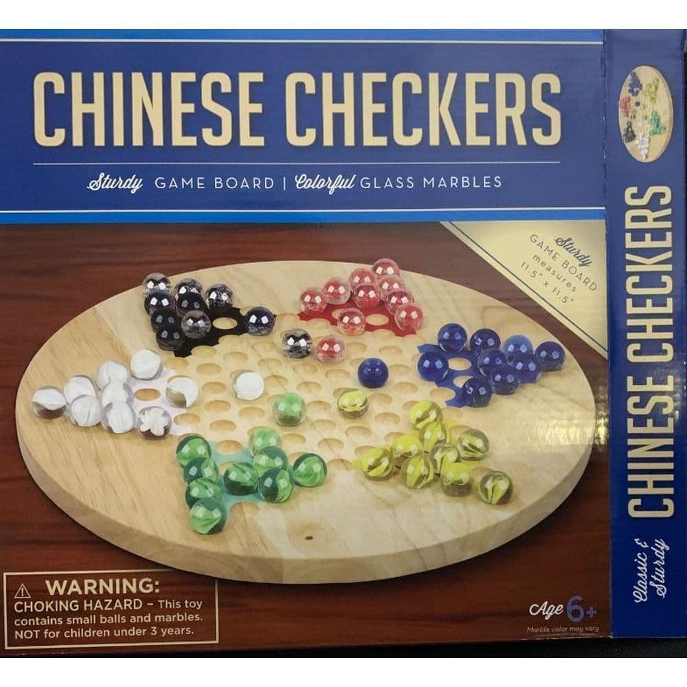 Chinese Checkers Solid Wood Board Game Main Image