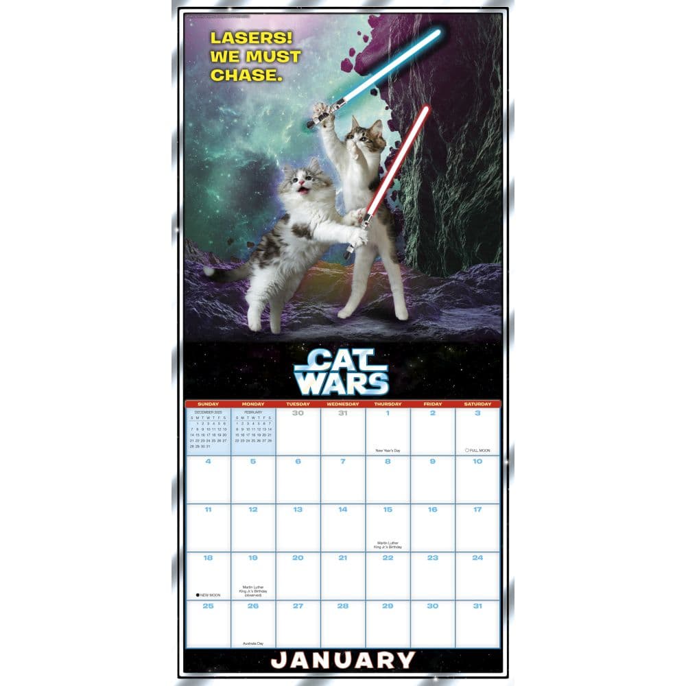 Cat Wars 2026 Wall Calendar Second Alternate Image