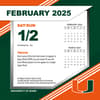 image COL Miami Hurricanes 2025 Desk Calendar Second Alternate Image