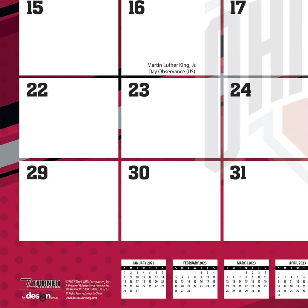Ohio State Calendar 2023 Ohio State Buckeyes 2023 Desk Pad Calendar - Calendars.com