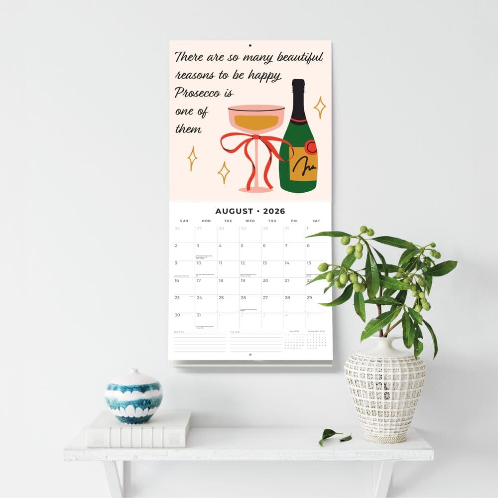 Prosecco Time 2026 Wall Calendar Third Alternate Image