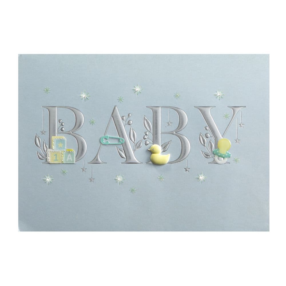 Baby Lettering Boy New Baby Card First Alternate Image width=&quot;1000&quot; height=&quot;1000&quot;