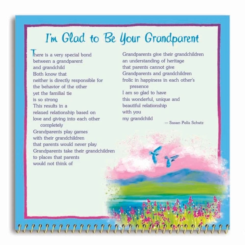 To My Granddaughter with Love 2026 Mini Wall Calendar Sixth Alternate Image