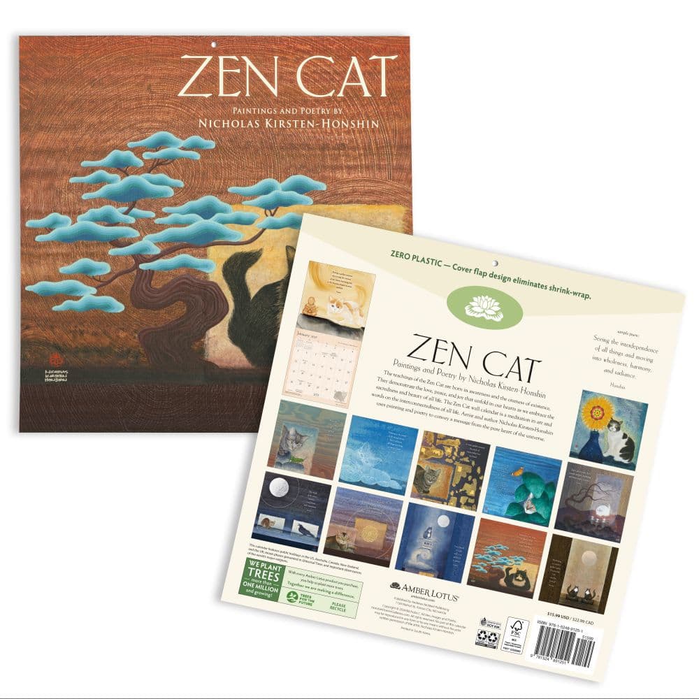 Zen Cat 2025 Wall Calendar First Alternate Image