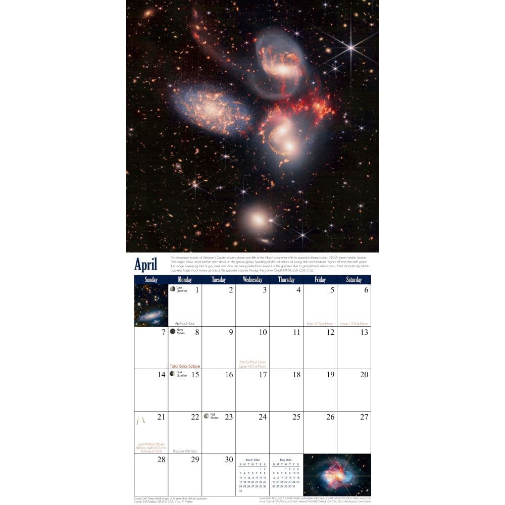 James Webb Telescope 2024 Wall Calendar