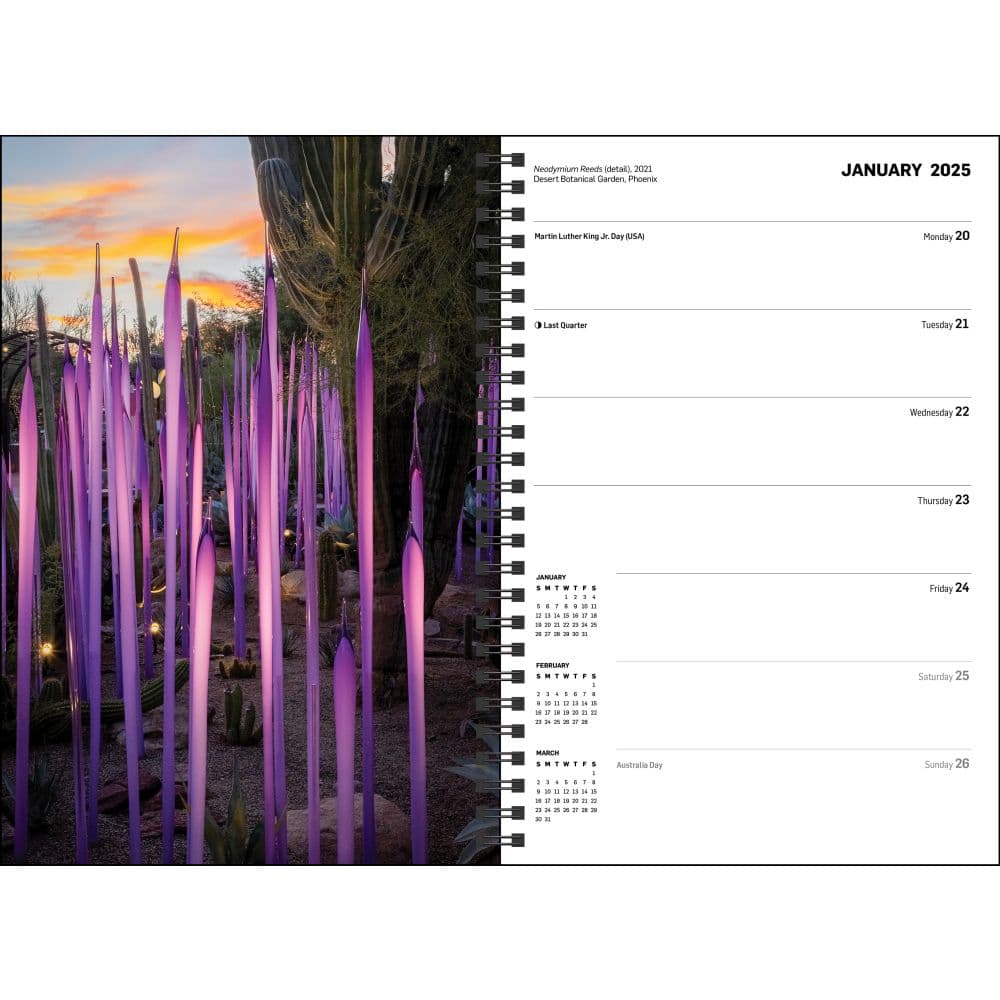 Chihuly 2025 Weekly Planner