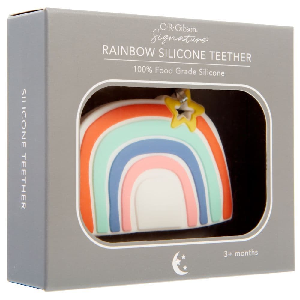 Silicone Teether Rainbow Alternate Image 4