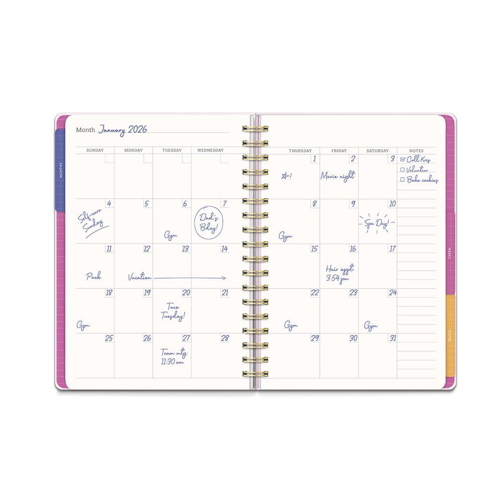 Faire Flowers Undated Planner Third Alternate Image