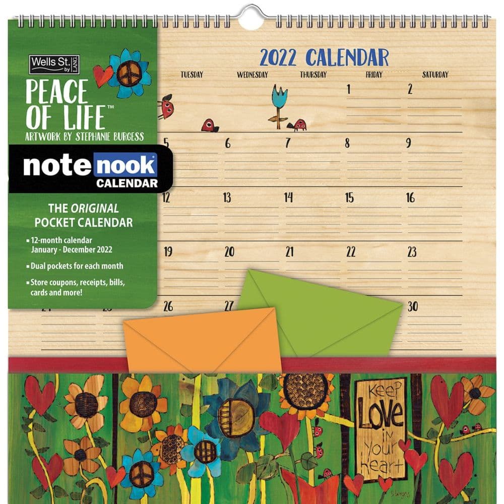 Peace Of Life 2022 Note Nook - Calendars.com