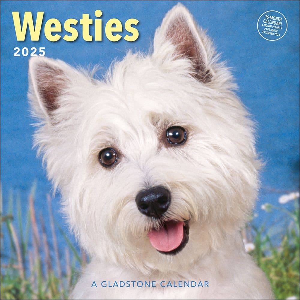 Westies 2025 Wall Calendar