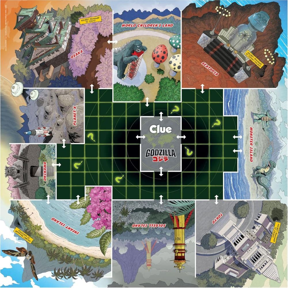 Clue Godzilla Edition Board Game Fourth Alternate Image