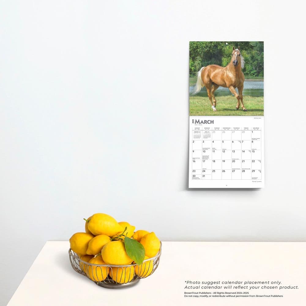 Horses 2025 Mini Wall Calendar Fourth Alternate Image