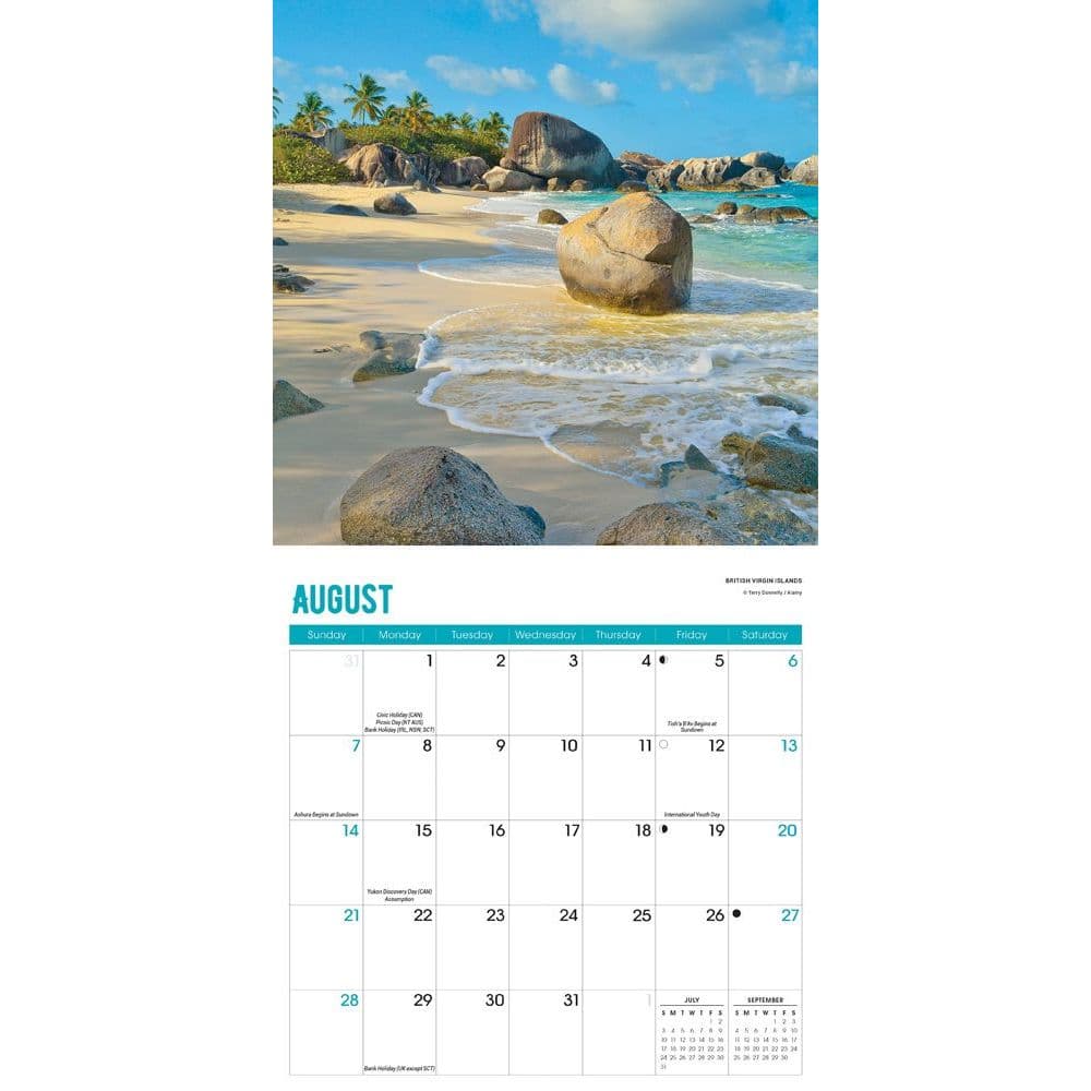 Beaches 2022 Mini Wall Calendar Calendars Com
