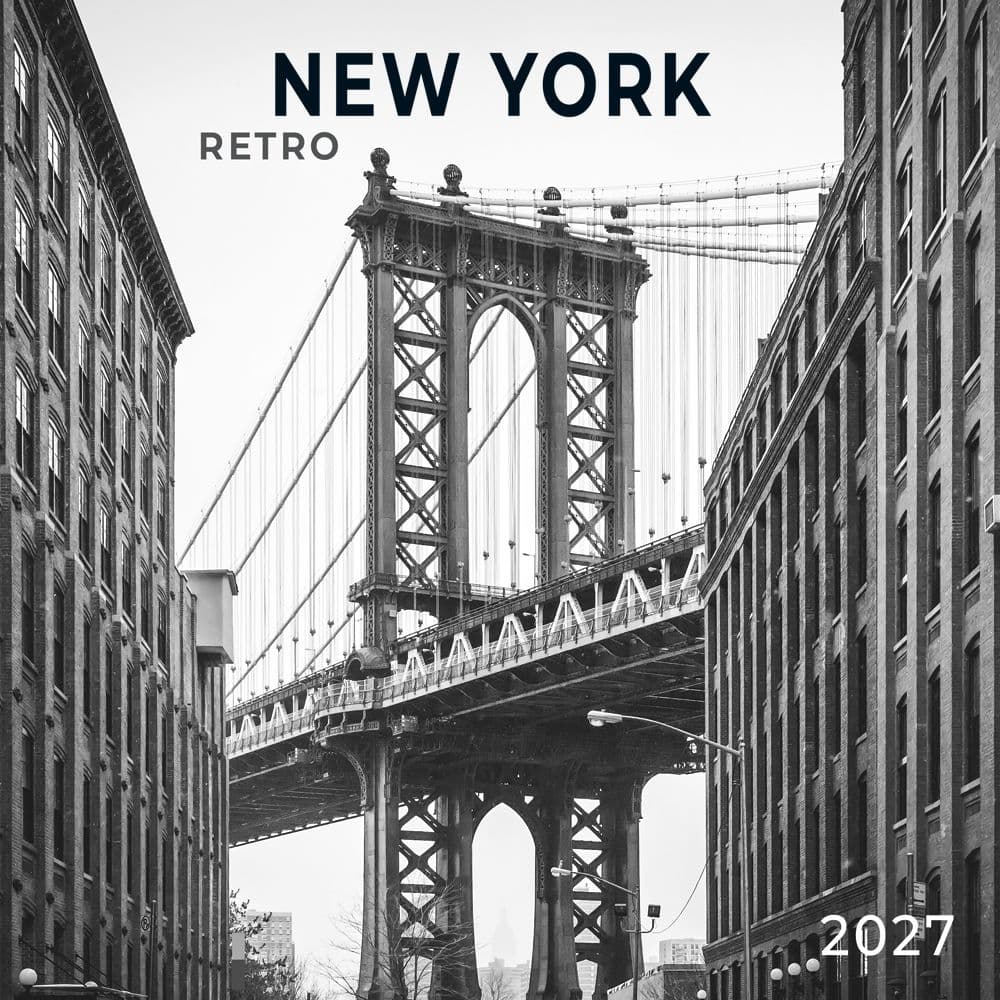 image New York Retro 2027 Wall Calendar Main Product Image
