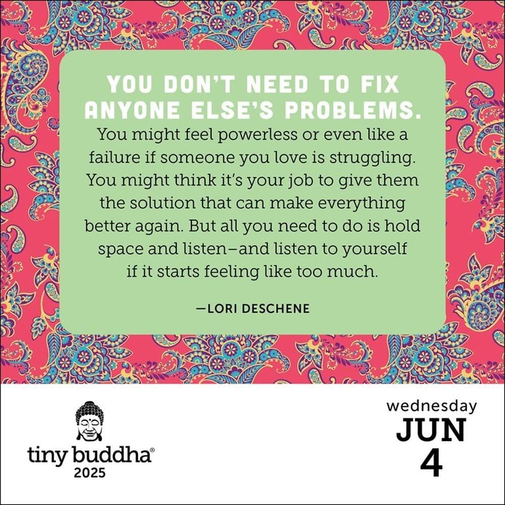 Tiny Buddha 2025 Desk Calendar Calendars com Tiny Buddha 2025 Desk Calendar Calendars com