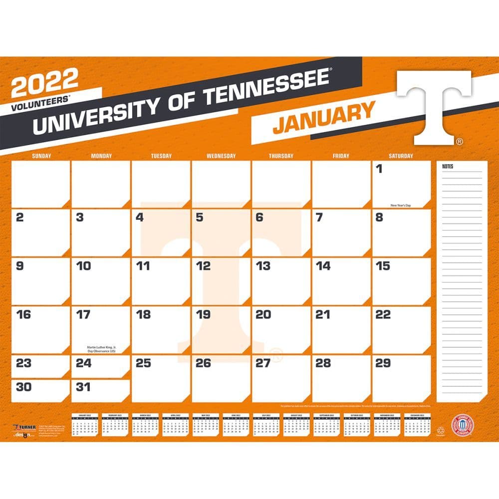 2022 Tennessee Volunteers Calendars | Sports-Calendars.com