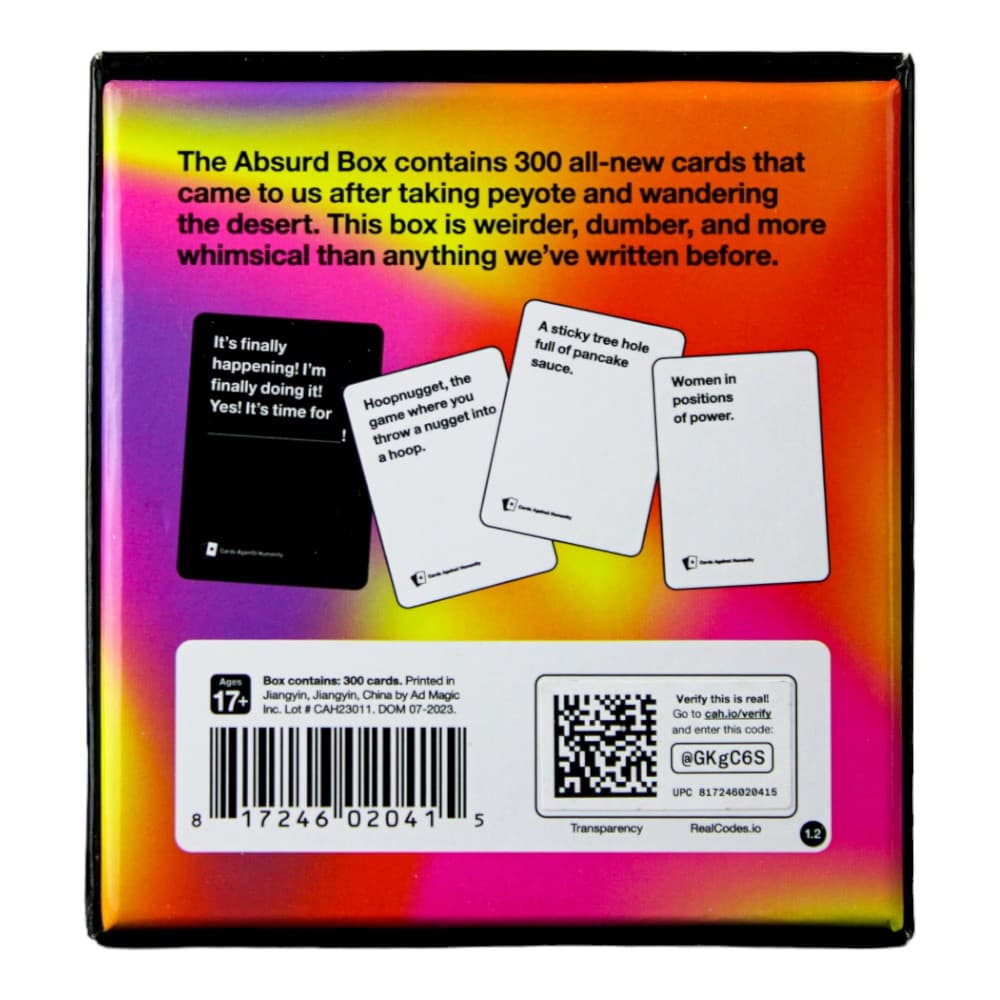 Cards Against Humanity: Absurd Box (300 Card Expansion) First Alternate Image width=&quot;1000&quot; height=&quot;1000&quot;