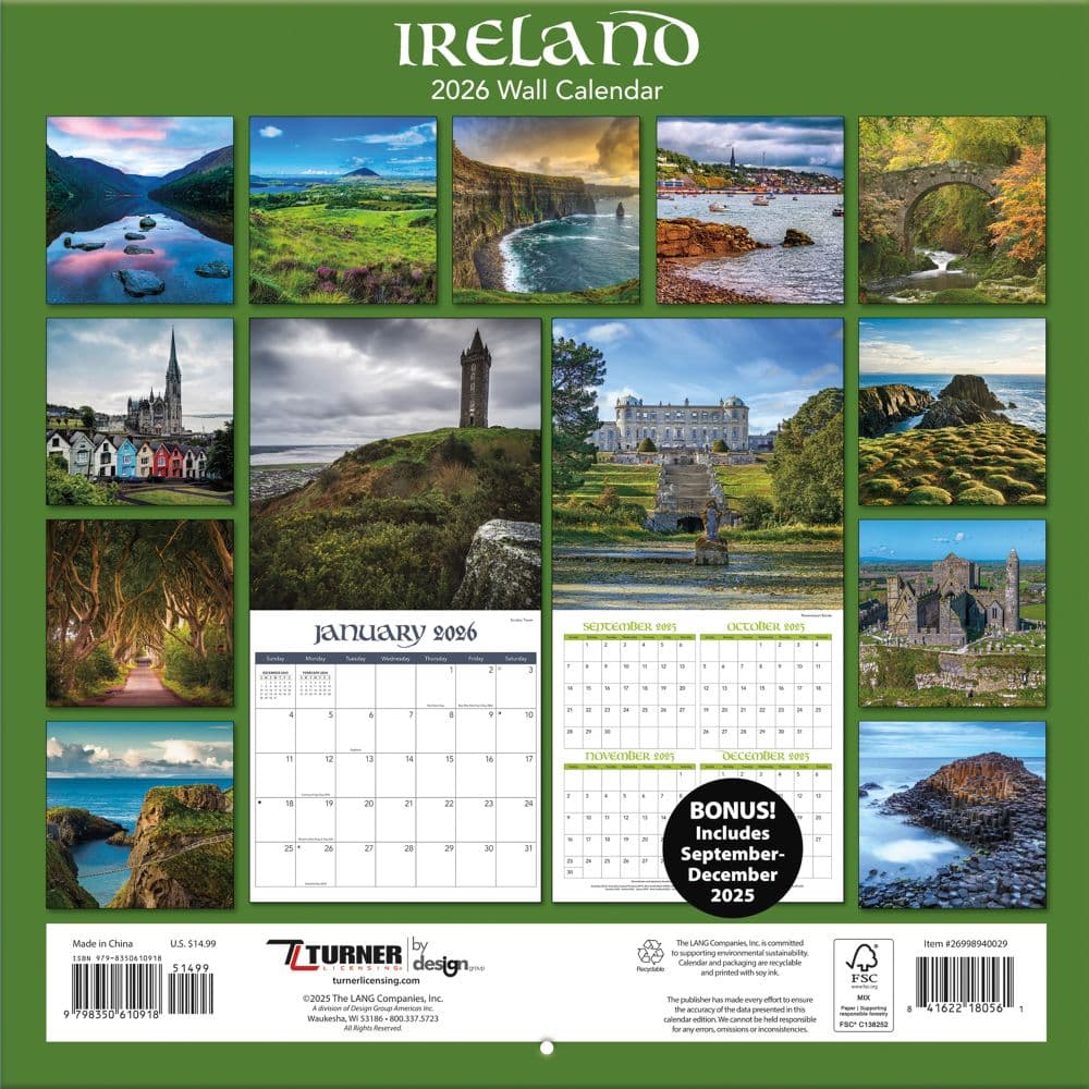 Ireland 2026 Wall Calendar_ALT1